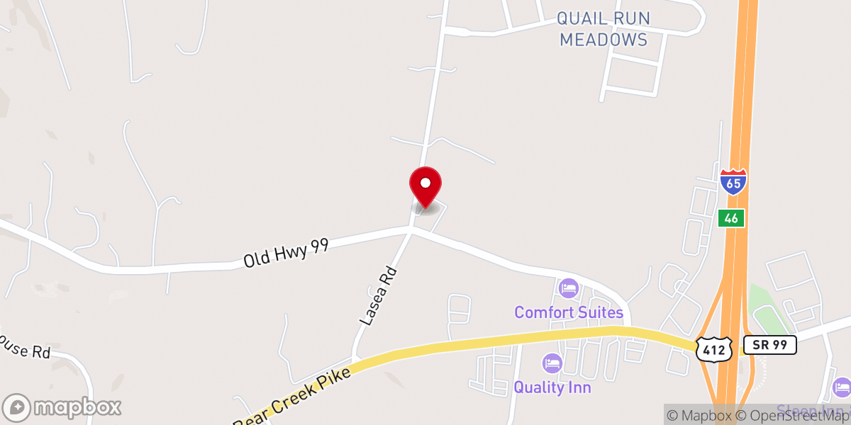 Map showing location of New Lasea Church of Christ