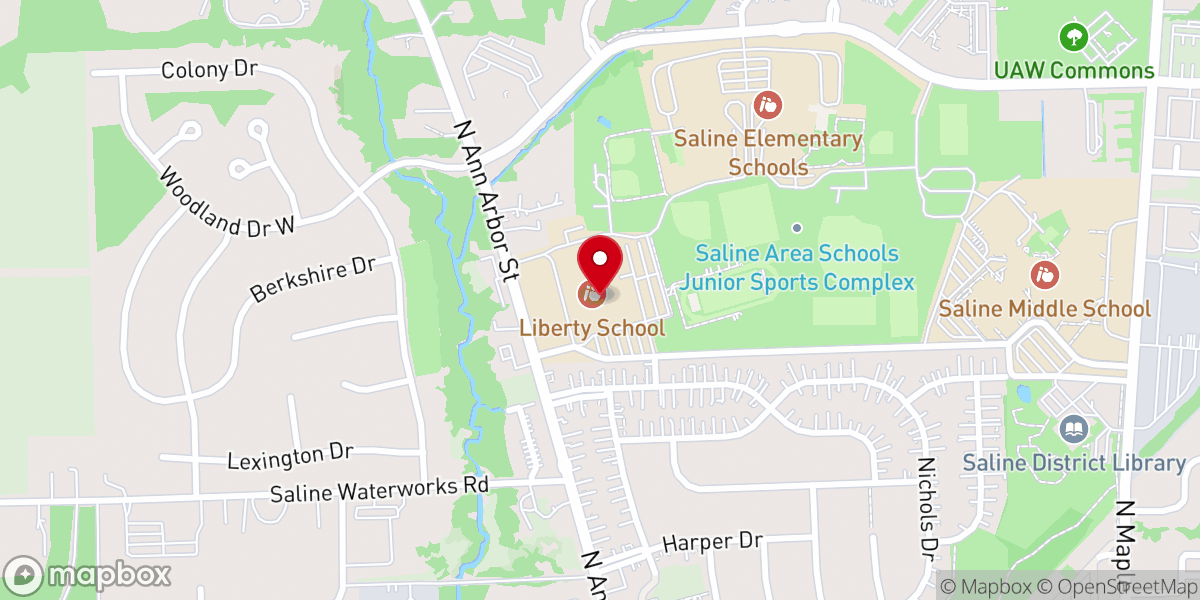 Map showing location of Unite Community Church