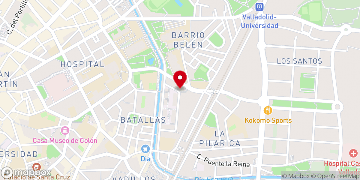 Map showing location of Parroquia de Nuestra Señora de Belén