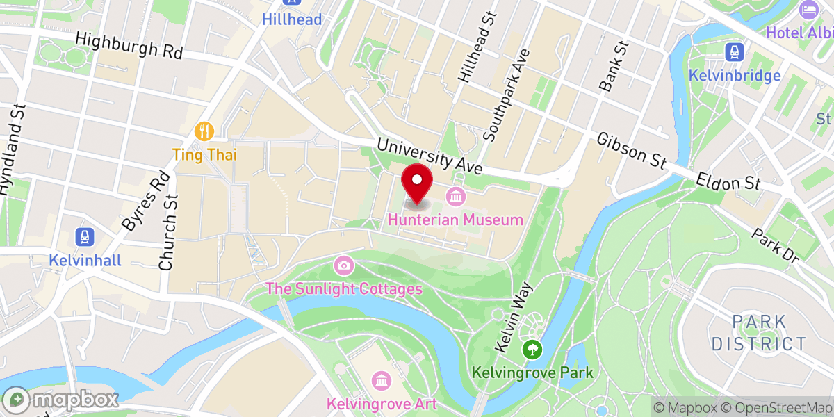 Map showing location of University Chapel