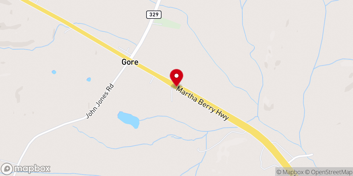 Map showing location of Grace Baptist Church