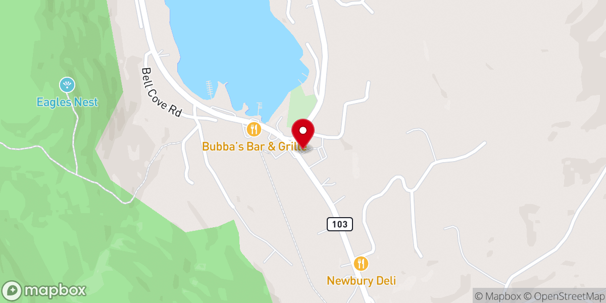 Map showing location of Healing Springs Church
