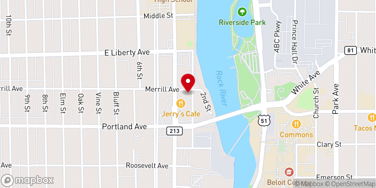 Map showing location of Lighthouse Fellowship Church