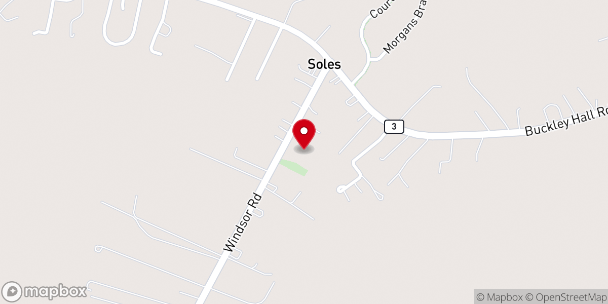 Map showing location of Locust Grove Church