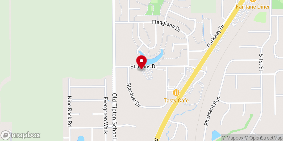 Map showing location of Saint John Vianney Catholic Church, Sherman