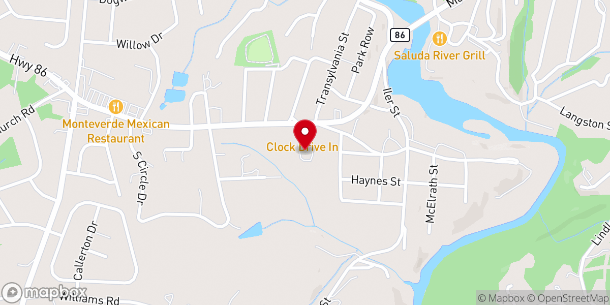 Map showing location of Piedmont Presbyterian Church