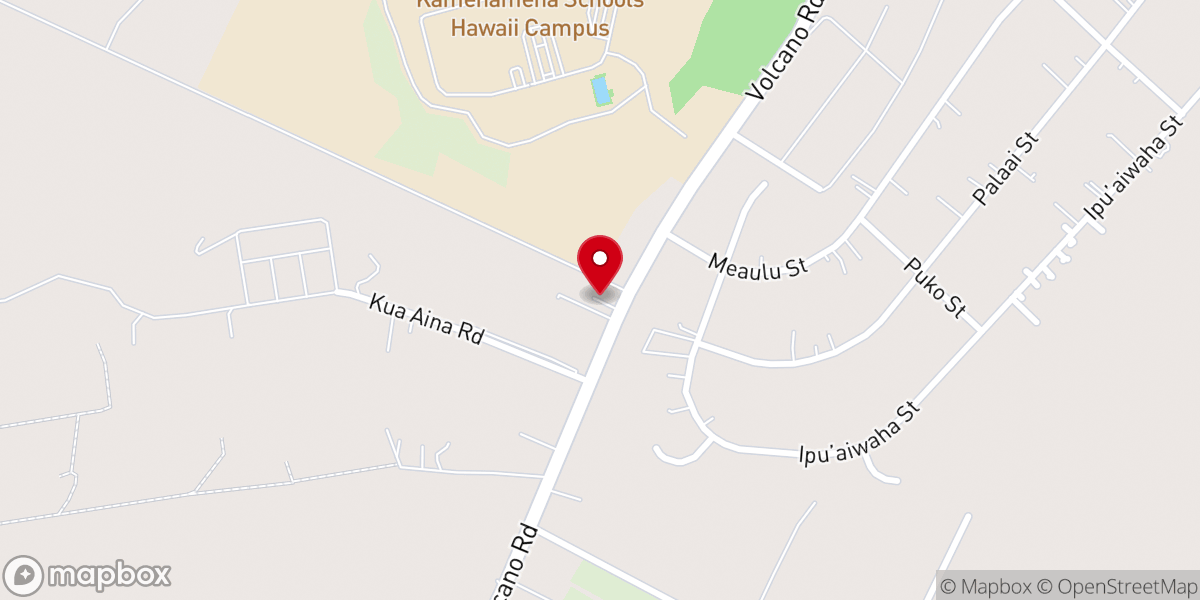 Map showing location of Hilo Korean Christian Church
