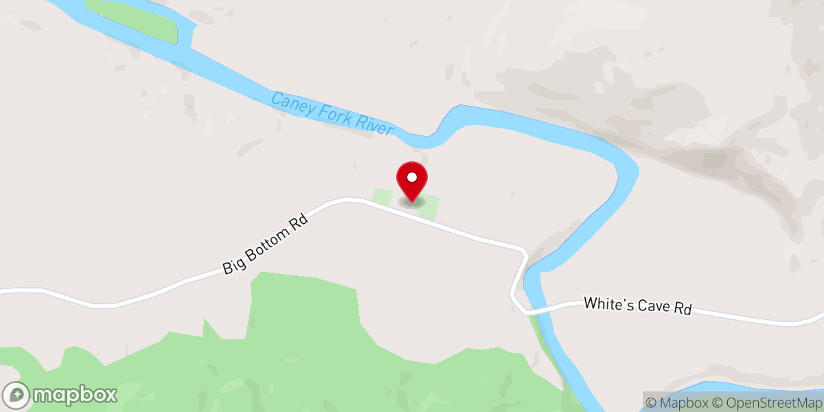 Map showing location of Frazer Chapel