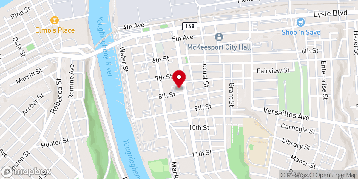 Map showing location of Bethlehem Baptist Church