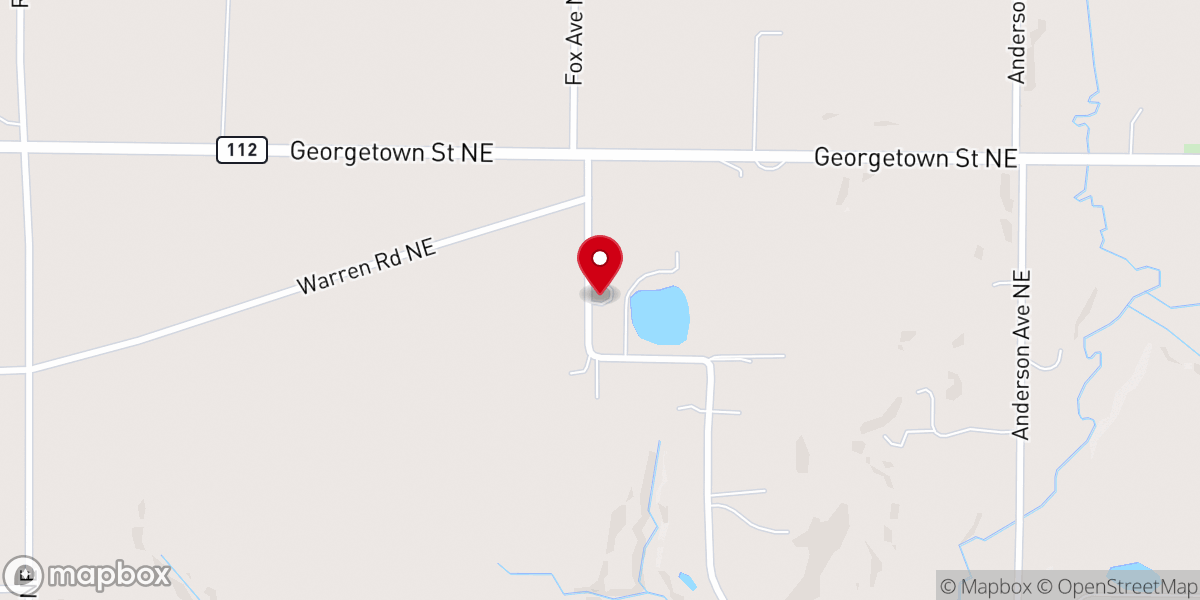Map showing location of Fox Ave Church of Christ
