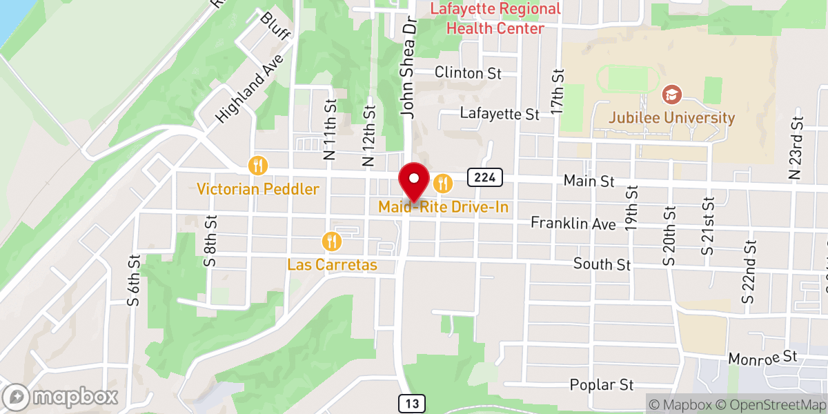Map showing location of Christ Episcopal Church