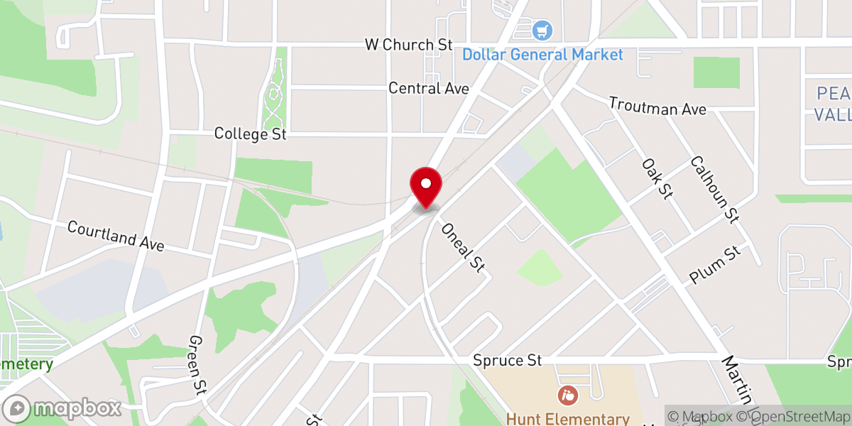 Map showing location of Calvary Chapel Heartland Inc