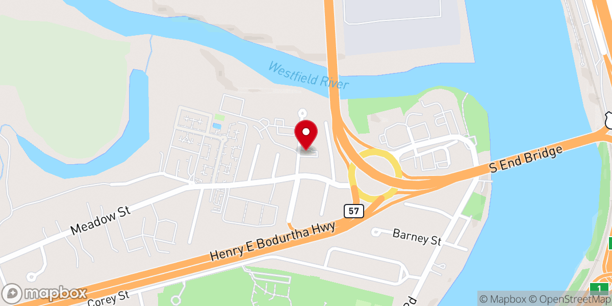Map showing location of The Greater Springfield Korean Church