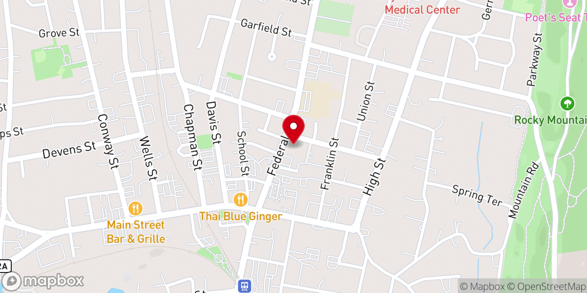 Map showing location of The Community Labyrinth at The Episcopal Church of Saints James and Andrew