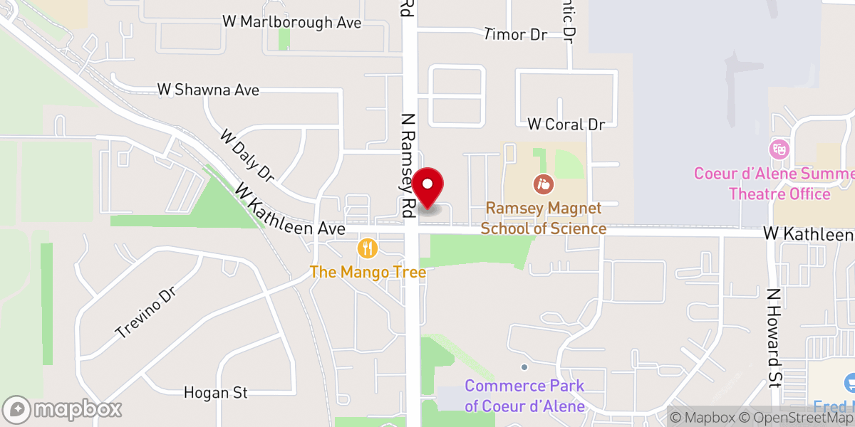 Map showing location of Community of the Holy Spirit