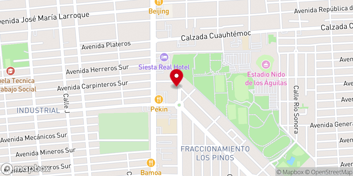 Map showing location of Amistad Familiar
