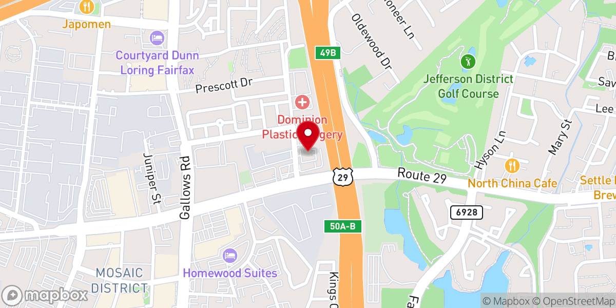 Map showing location of Dental Center of Merrifield