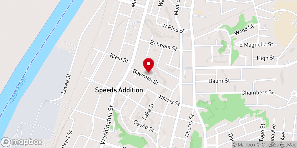 Map showing location of Pleasant Green Baptist Church
