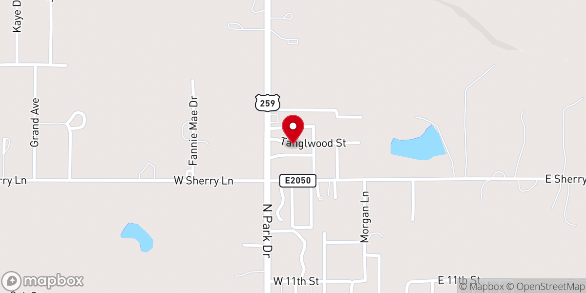 Map showing location of Faith Christian Center