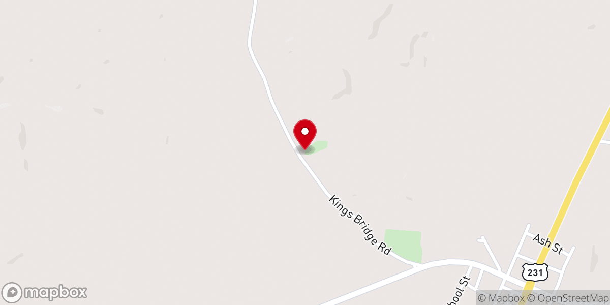 Map showing location of Rockford Methodist Church