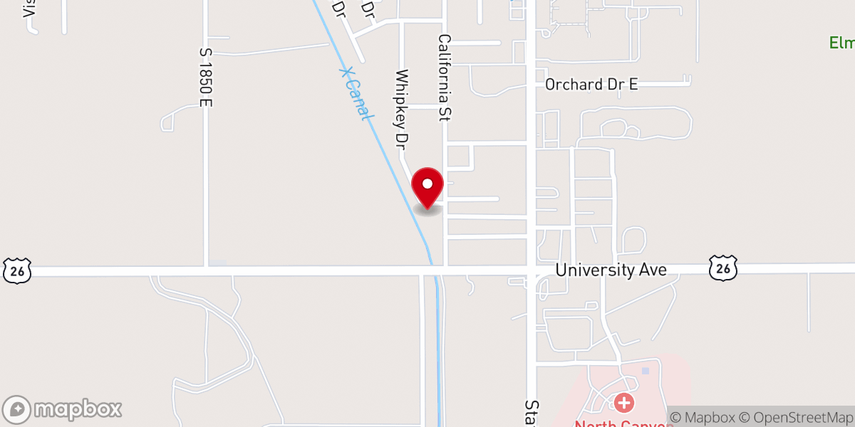 Map showing location of First Southern Baptist Church