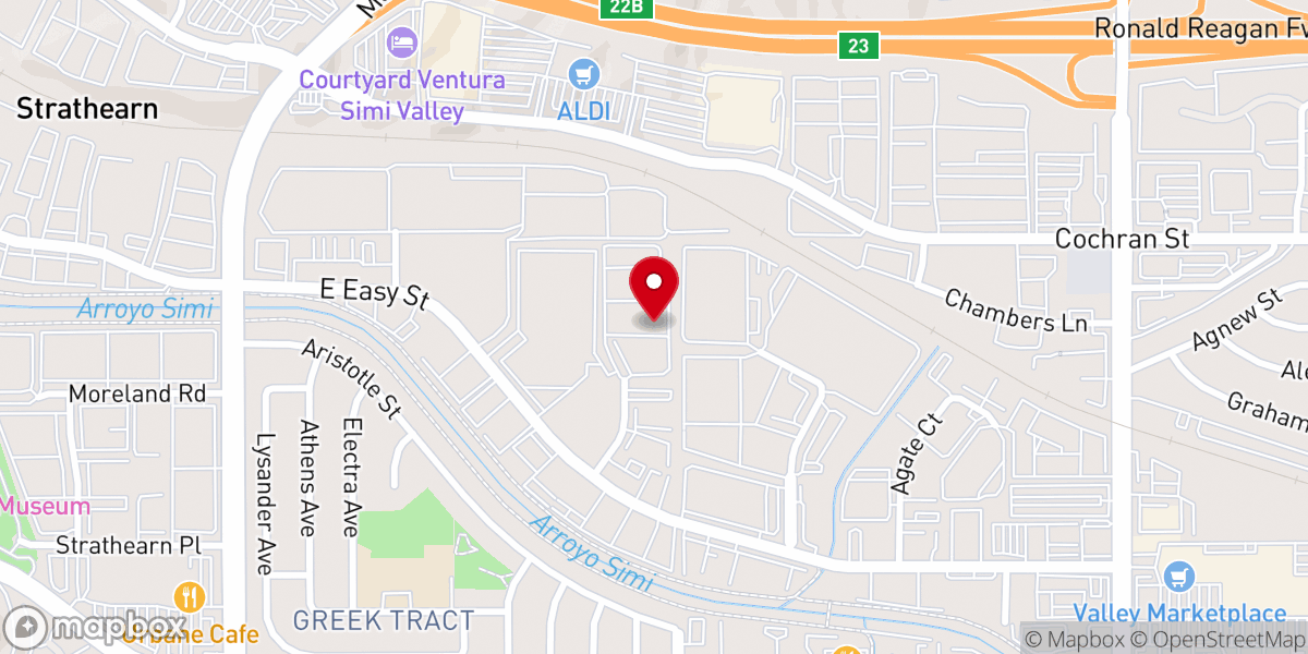 Map showing location of Shepherd Church Simi Valley