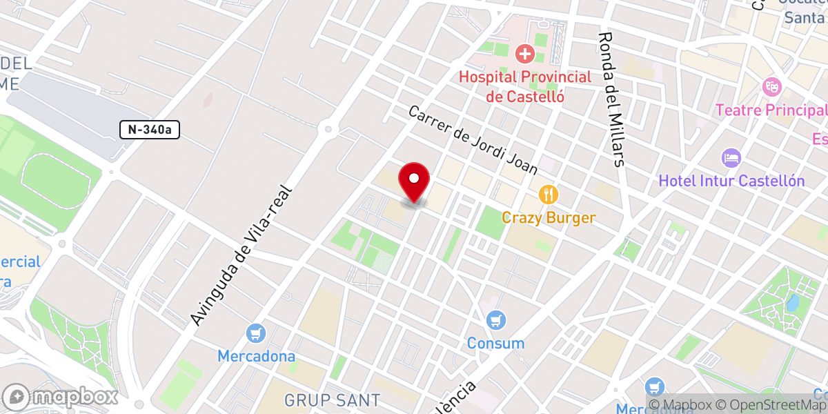 Map showing location of San Miguel Arcángel