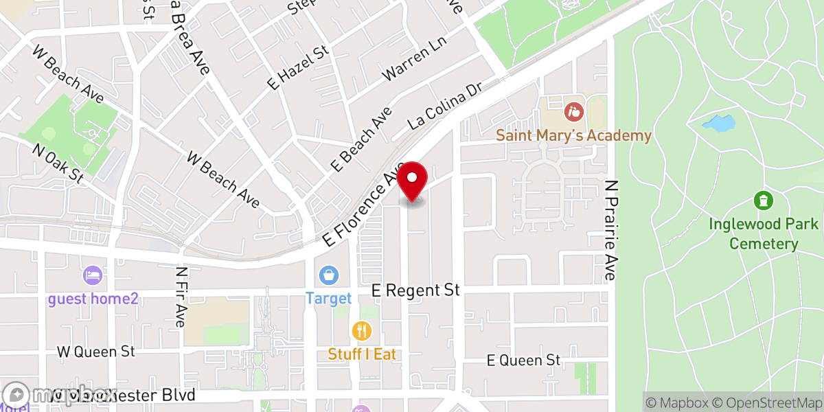 Map showing location of Holy Faith Episcopal Church