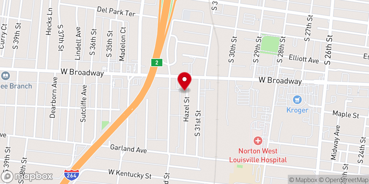 Map showing location of St. Martin de Porres Parish