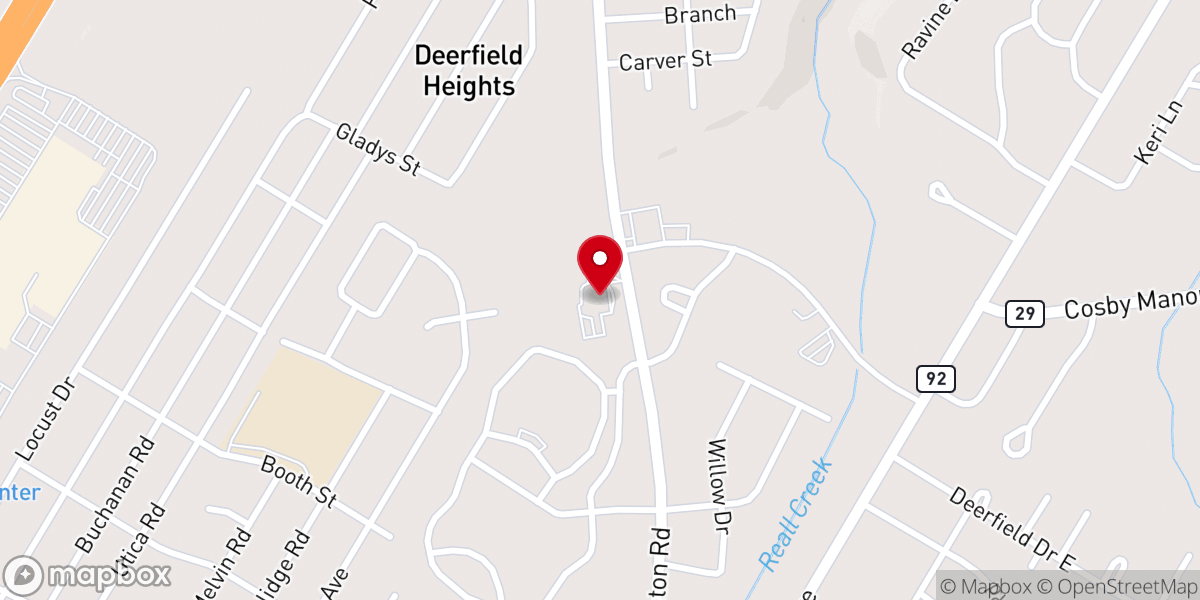 Map showing location of Kingdom Hall of Jehovah’s Witnesses