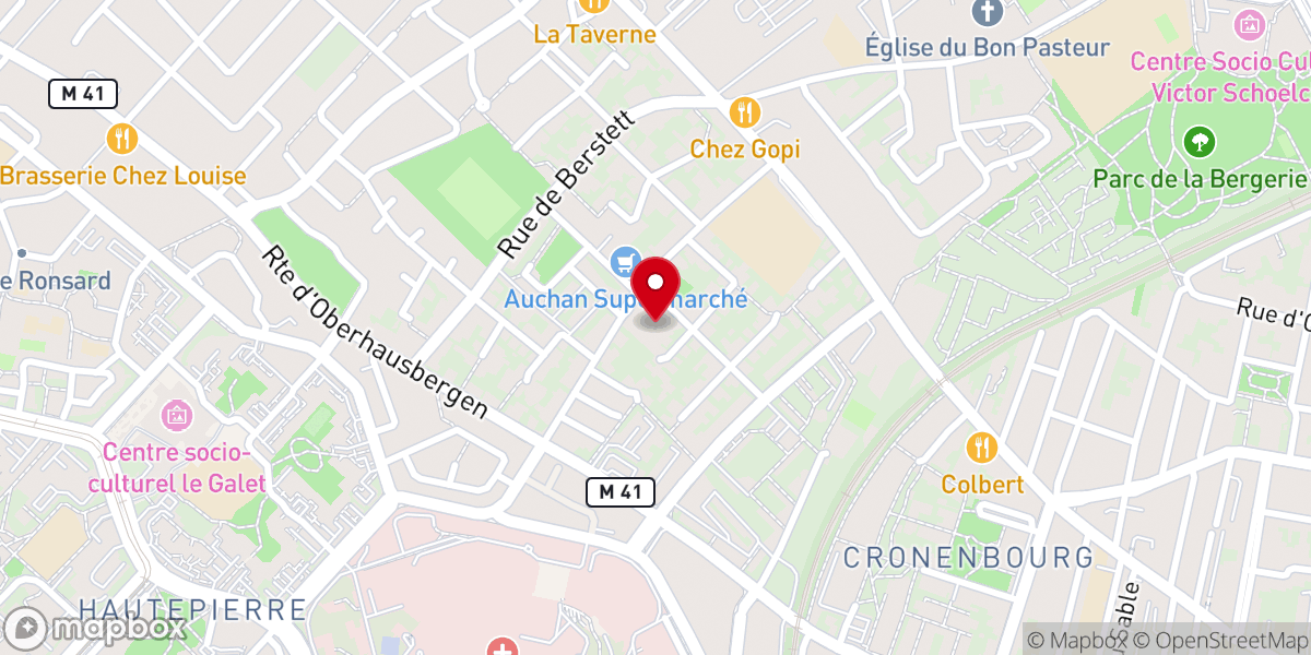 Map showing location of Église catholique Saint-Antoine