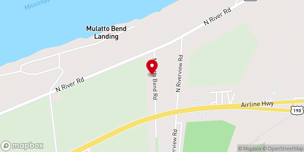 Map showing location of St John Baptist Church