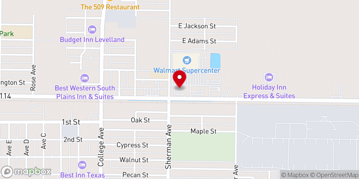 Map showing location of Pizza Hut