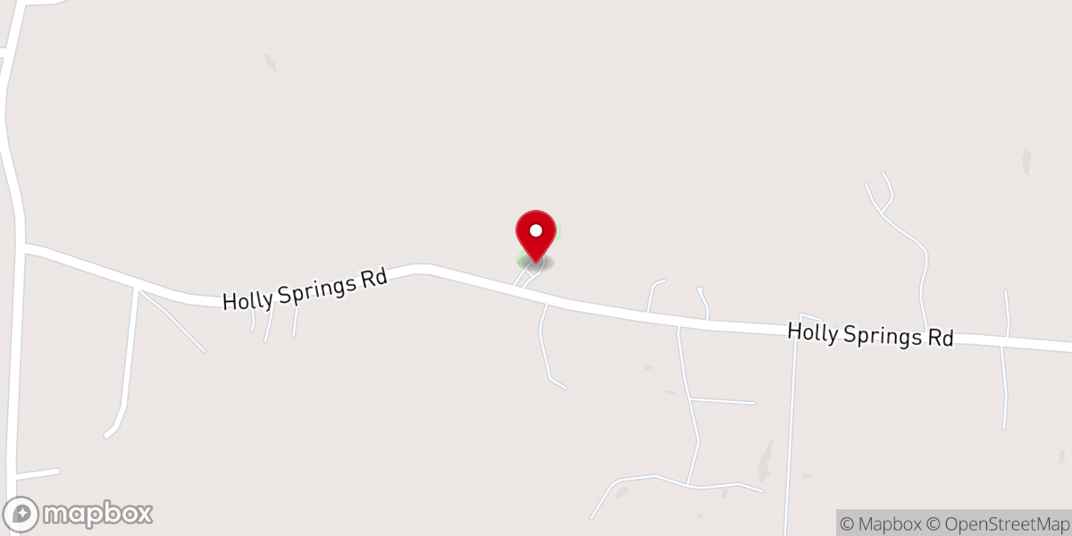 Map showing location of Holly Springs U.M. Church