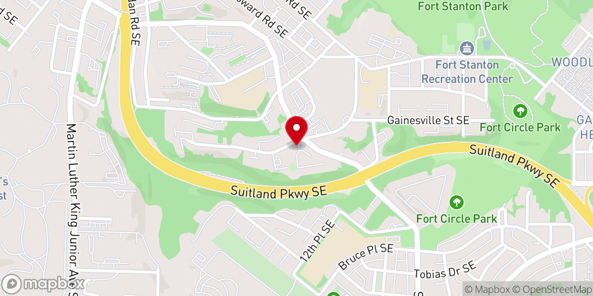 Map showing location of Universal Holiness Church