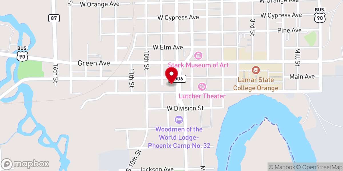 Map showing location of First Church of God