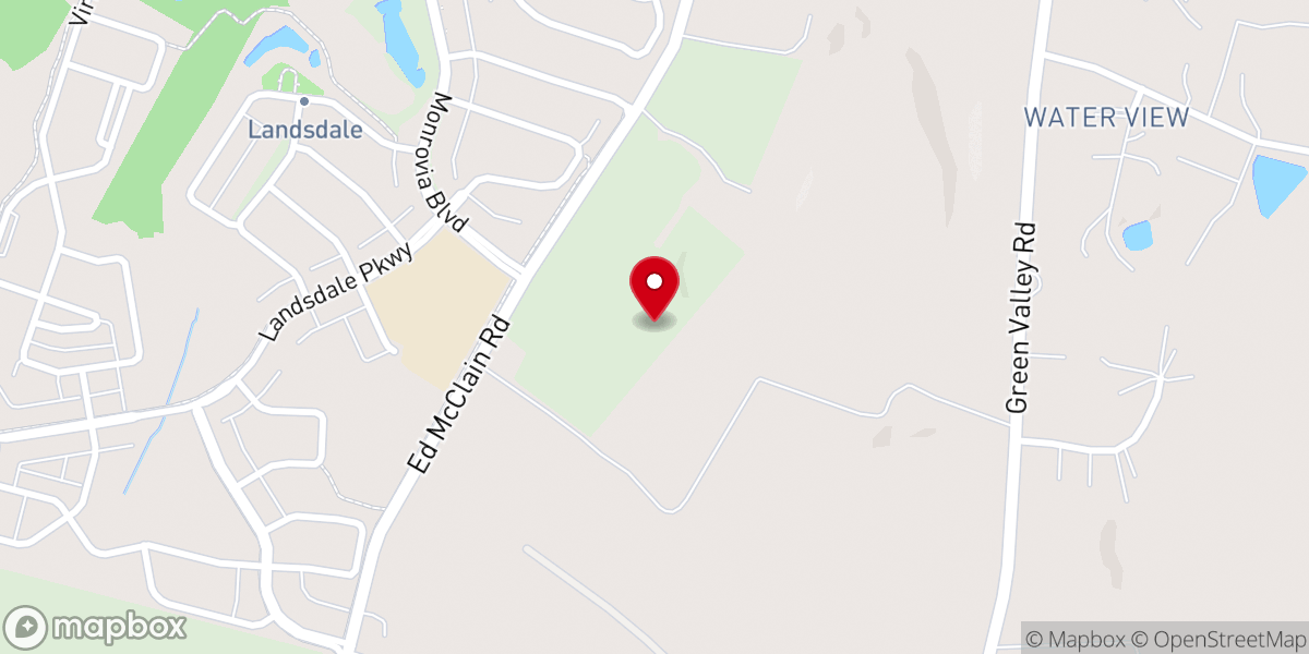 Map showing location of First Baptist Church of Green Valley, Monrovia, MD