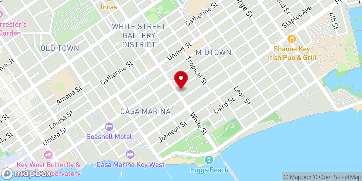 Map showing location of Church of God