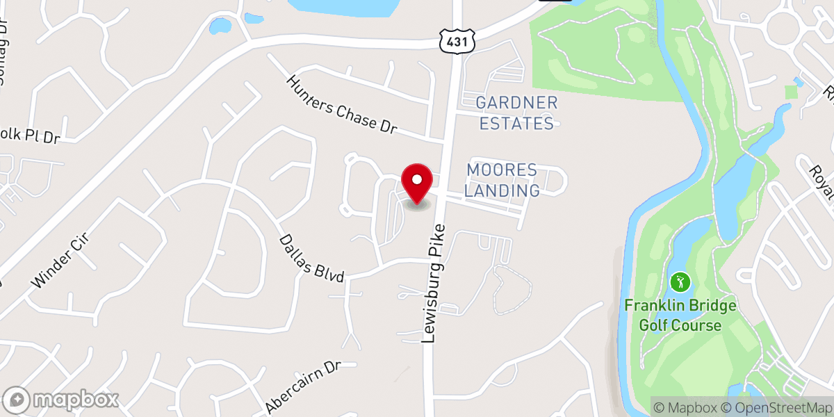 Map showing location of Heritage Church of Christ