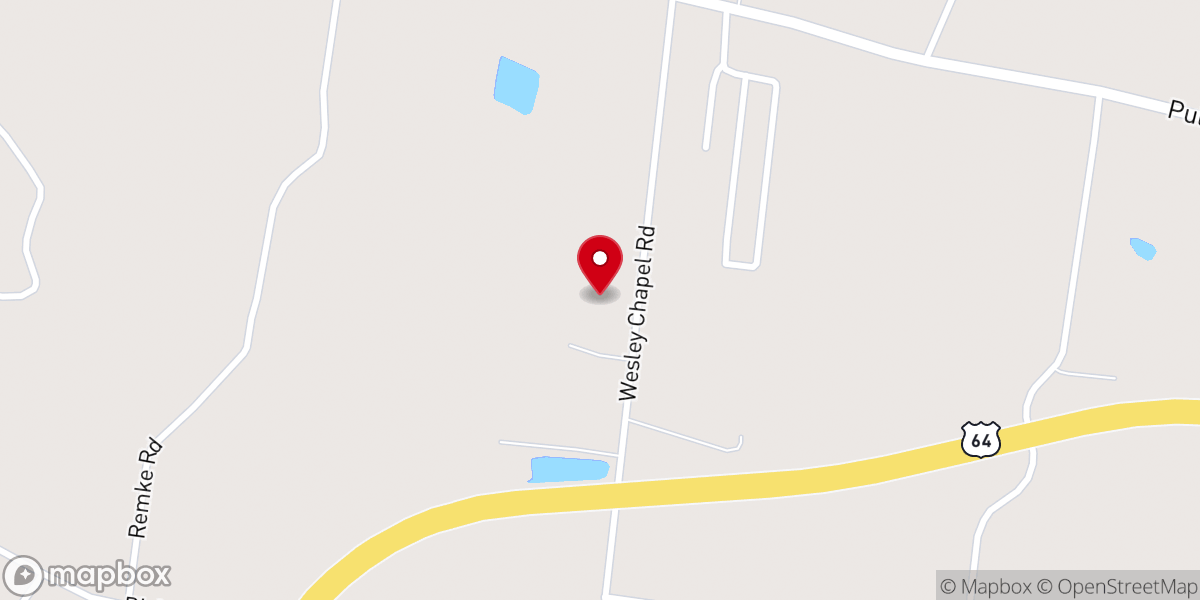 Map showing location of New Prospect Church of Christ