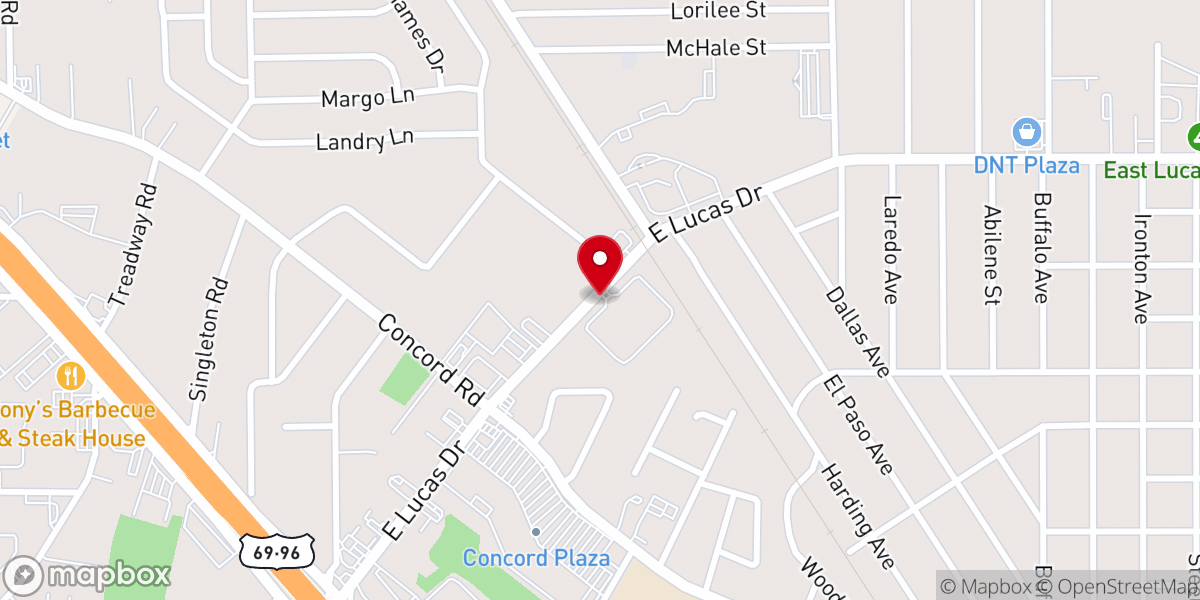 Map showing location of Pioneer Presbyterian Church