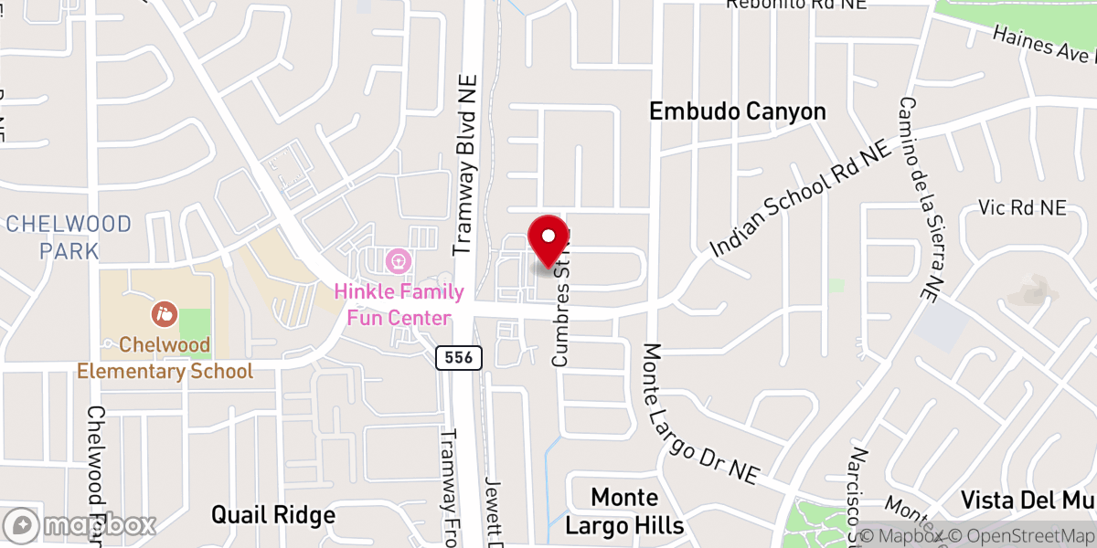 Map showing location of Pillars Events NM
