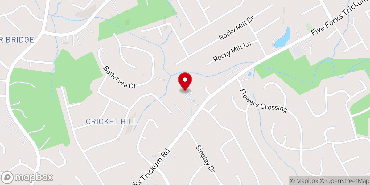 Map showing location of The Meeting Place Church