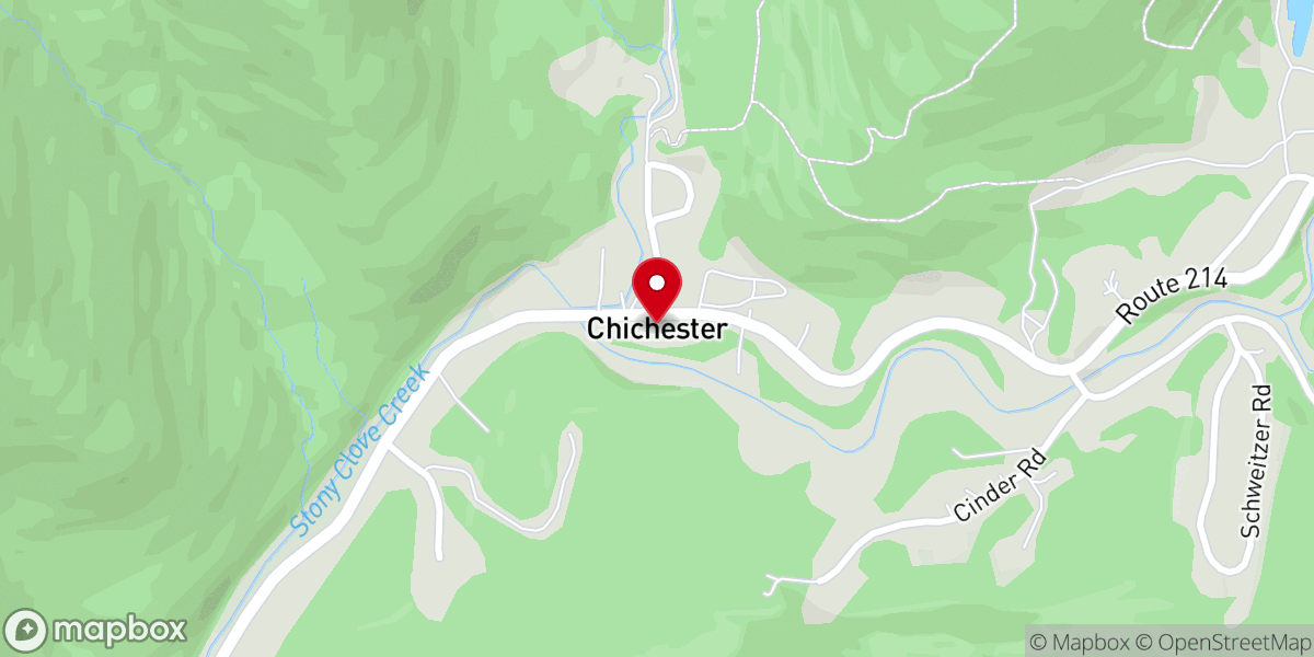 Map showing location of Chichester