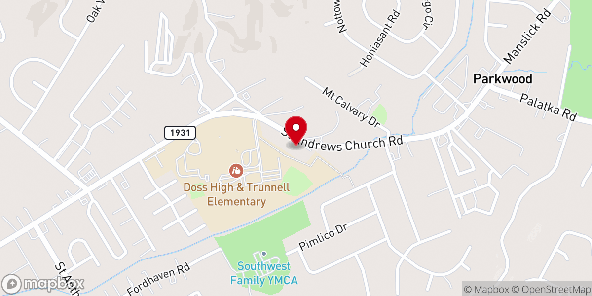 Map showing location of Christ Tabernacle Ministry of Faith