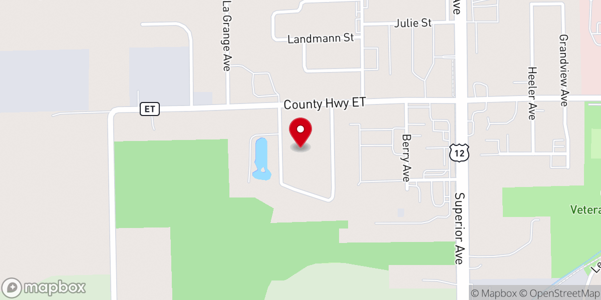 Map showing location of Bible Evangelical Free Church