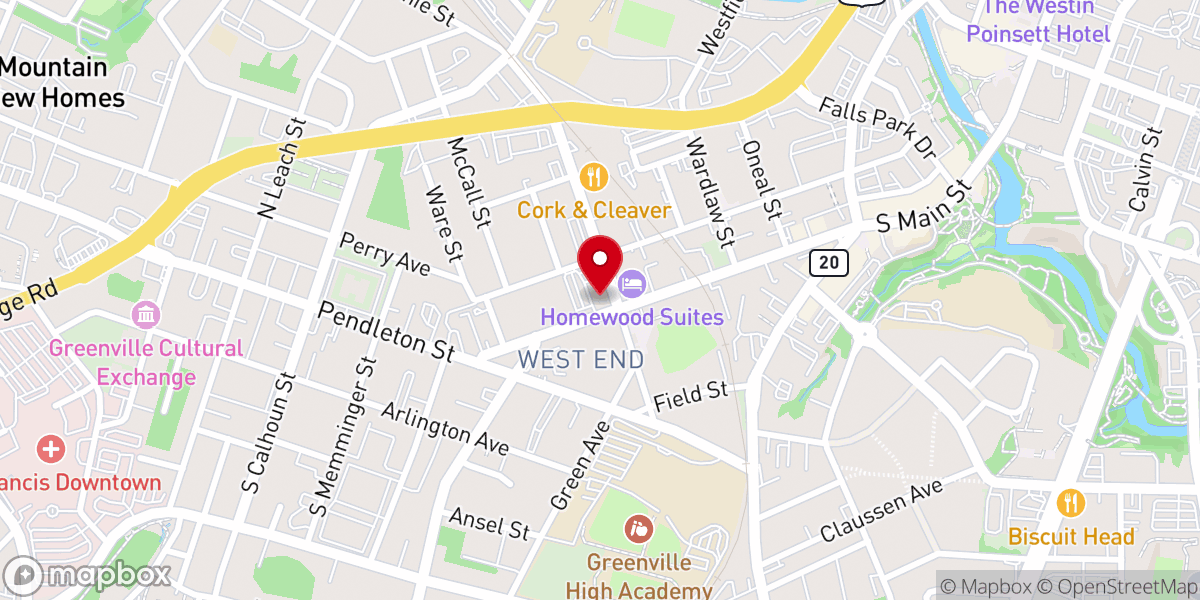 Map showing location of Saint Andrew's Episcopal Church