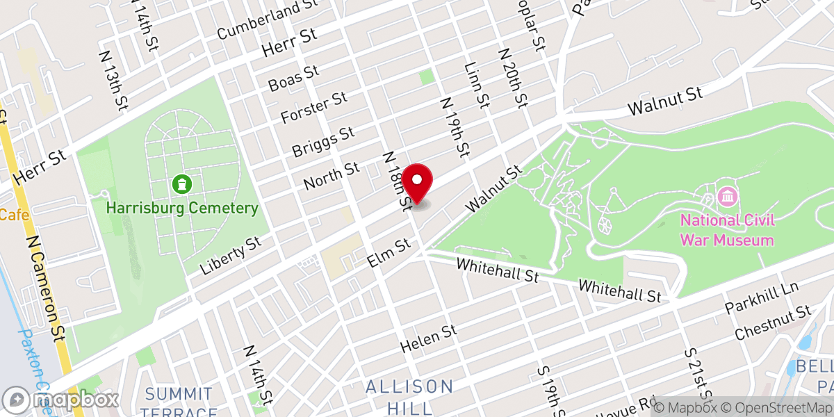 Map showing location of Reformed Baptist Mission Services