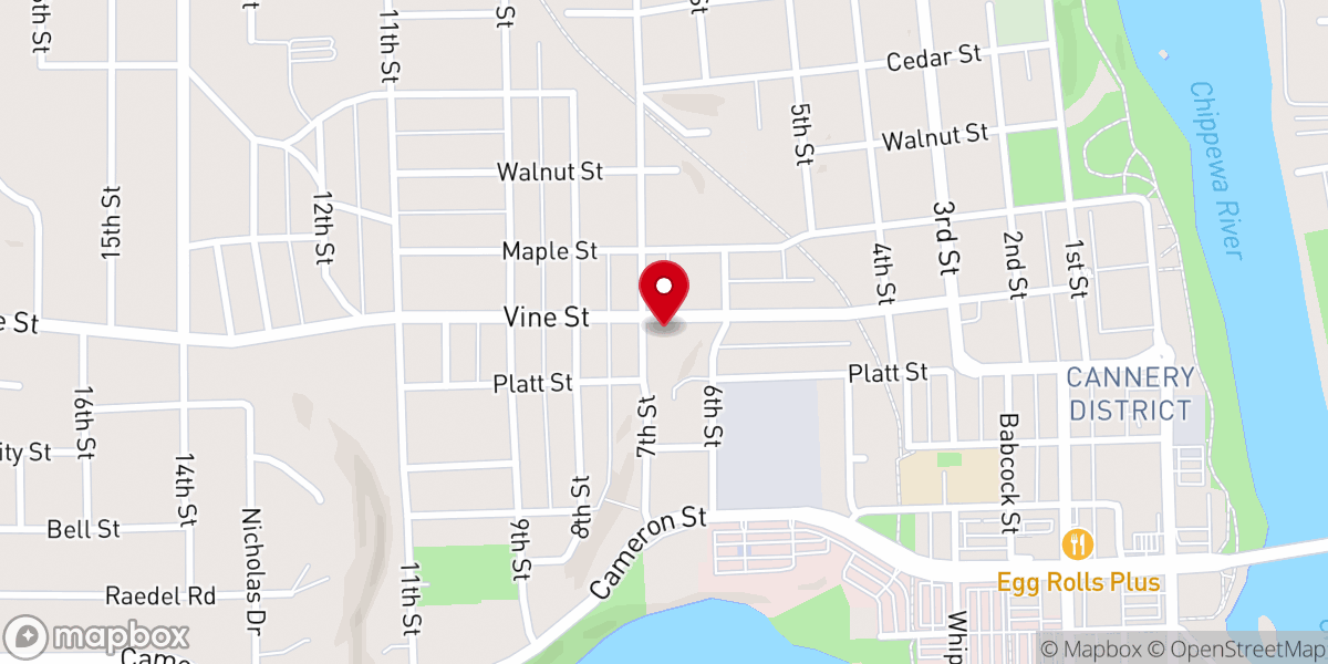 Map showing location of The Light of the World Church