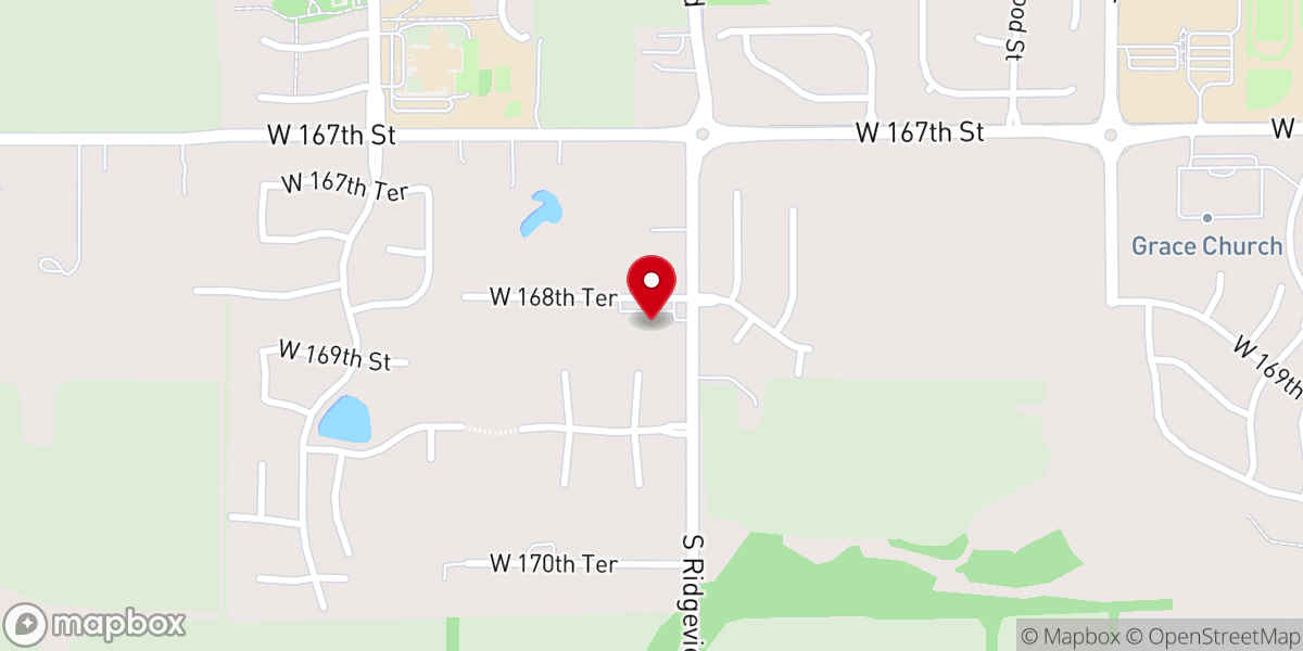 Map showing location of St. John Paul II Catholic Church